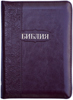 Библия 045 ZTI Вишня, вертикальный орнамент, индексы, на молнии