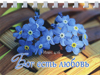 Блокнот ЛН "Бог есть любовь" голубые цветочки 10х14 /45л./