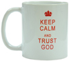 Кружка "Keep calm and trust God. Be still, and know that I am God..." Ps. 46:10