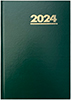 Календар тижневик на 2024 рік з Церковним уставом. Тверда обкладинка, зелений колір
