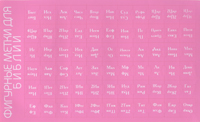 Им Наклейка Фигурные метки для Библии. Розовый цвет /с названием ФМДБ/ ББ